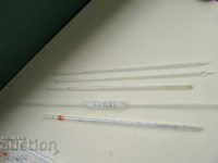 5 LABORATORY PIPETTES FROM SOCA - 25ml, 10ml and 3x5ml./1/