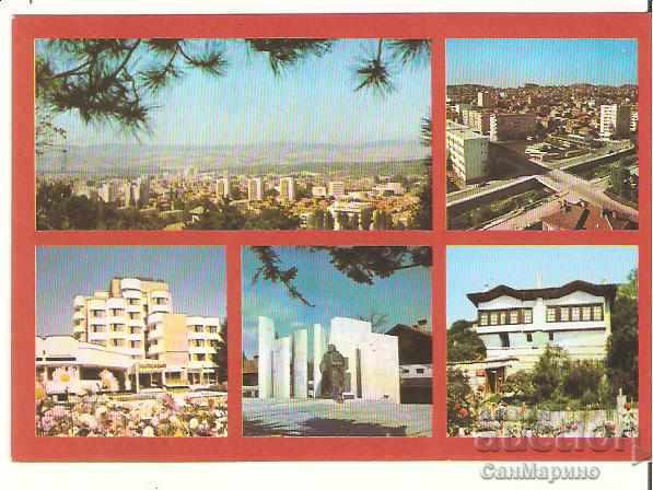 Κάρτα Βουλγαρία Μπλαγκόεβγκραντ Περιφέρεια Μπλαγκόεβγκραντ