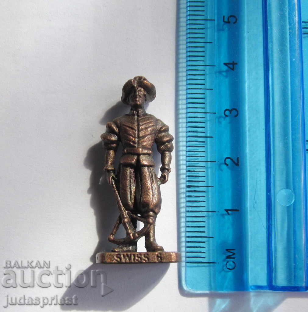 Delivery of old lead soldier SWISS 6 toy egg kinder kinder Delivery of old lead soldier SWISS 6 toy egg kinder kinder