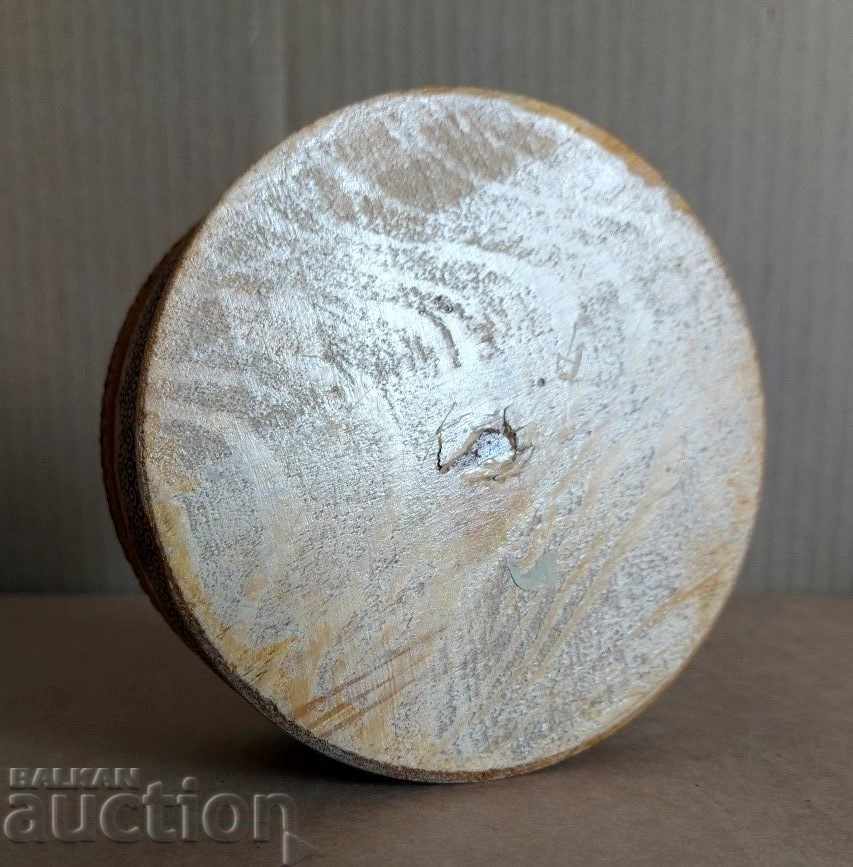 OLD PYROGRAPHED WOODEN BOX BOX - 7 OLD PYROGRAPHED WOODEN BOX BOX - 7