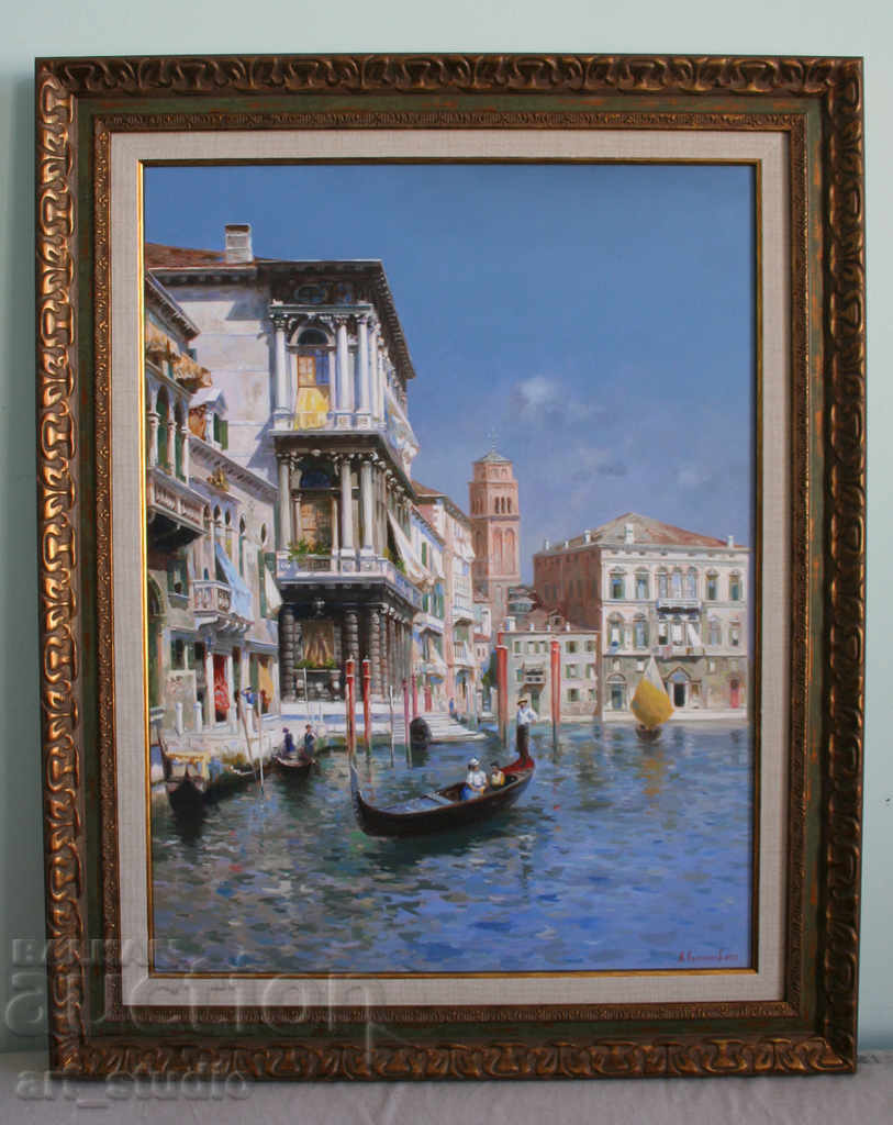view from Venice 2 -oil paints