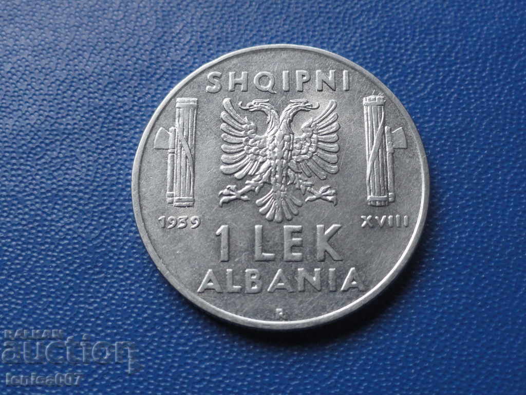 Albania 1939 - 1 lek with price 18.00 BGN | € 9.20 Albania 1939 - 1 lek with price 18.00 BGN | € 9.20
