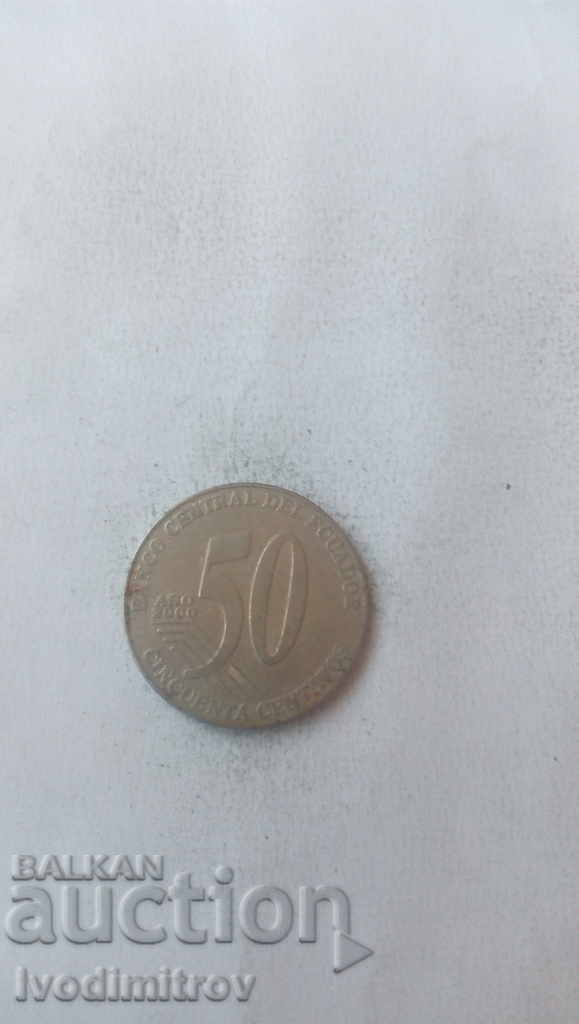 Ecuador 50 centavos 2000