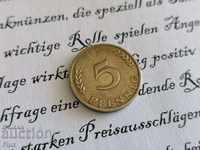 Νόμισμα - Γερμανία - 5 pfennigs 1950; Σειρά F