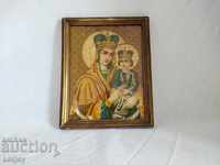 Old Russian Home Icon Lithography