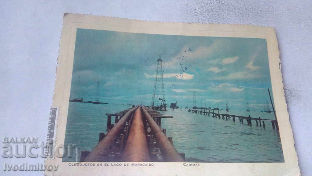 П К Oleoductos en El Lago de Maracaibo Cabimas 1960