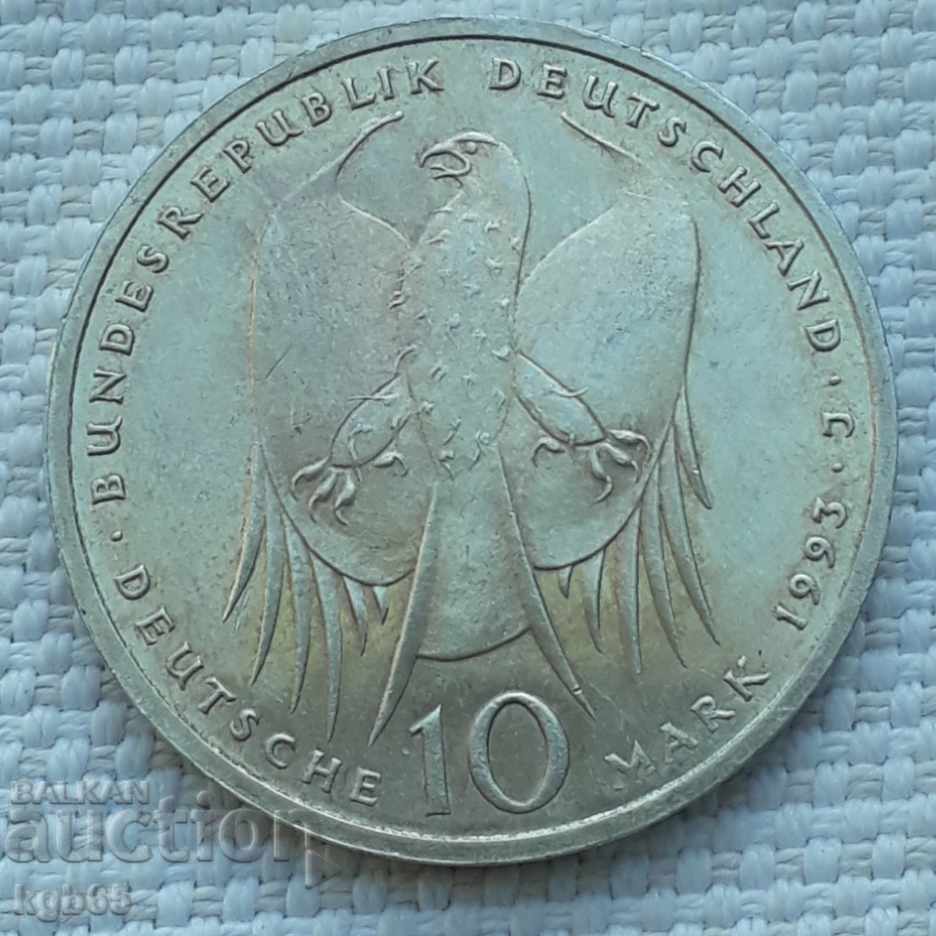 10 марки 1993 г. Германия. 10 марки 1993 г. Германия.