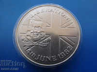 RS (24) Falkland 50 Pence 1982 Rare