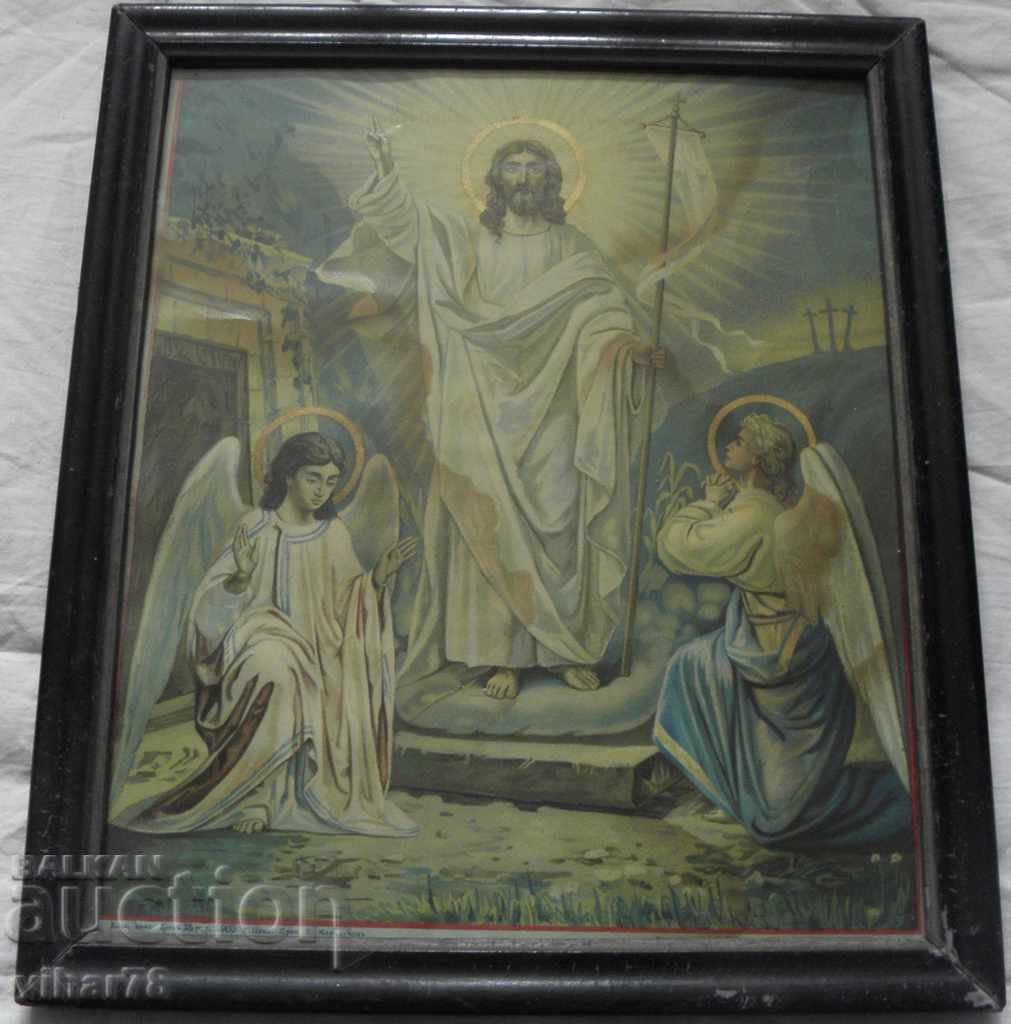 Veche iconă litografie