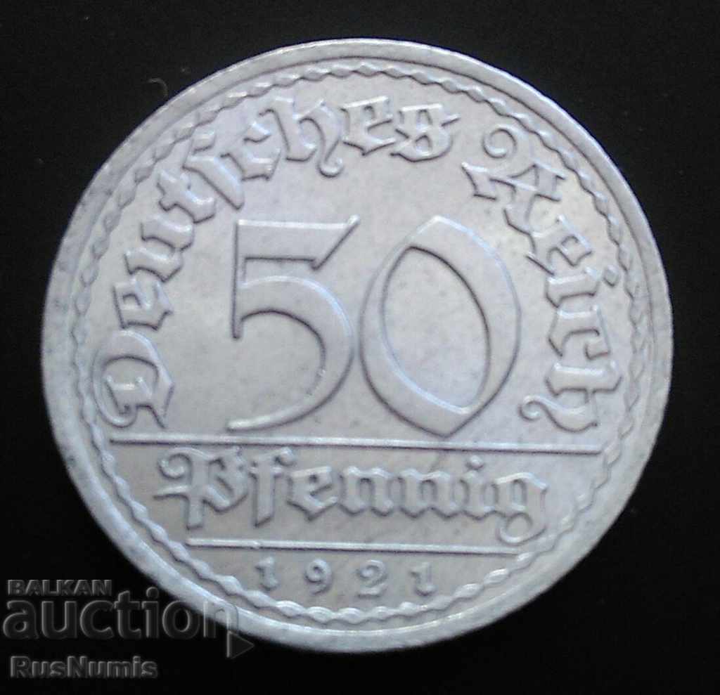 Германия. 50 пфенига 1921 г.(А).