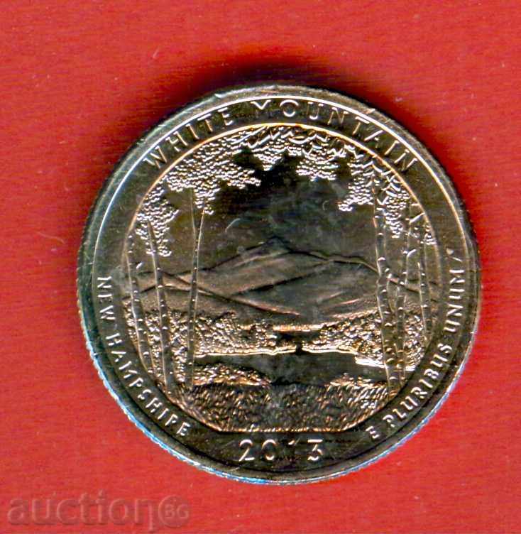 USA USA 25 cent Issue 2013 D NEW HAMPSHIRE NEW UNC