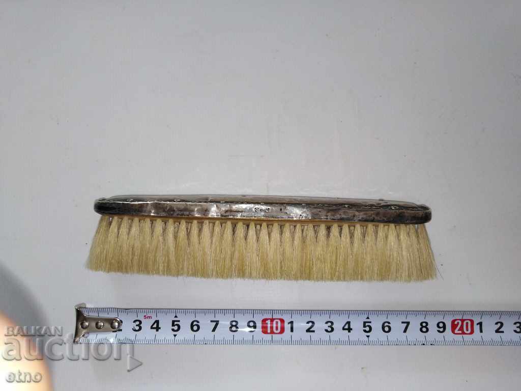 VERY OLD ENGLISH SILVER "830" CLOTHES BRUSH with price 65.00 BGN | € 33.23 VERY OLD ENGLISH SILVER "830" CLOTHES BRUSH with price 65.00 BGN | € 33.23