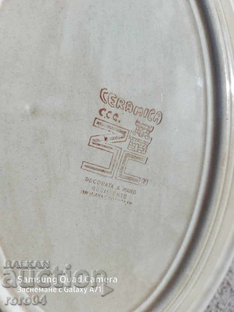 CERAMICS - PLATE - PLATEAU - 7 CERAMICS - PLATE - PLATEAU - 7