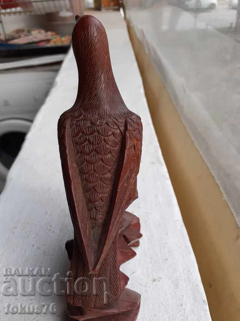 Delivery of Old beautiful wooden statuette - chick - wood carving Delivery of Old beautiful wooden statuette - chick - wood carving