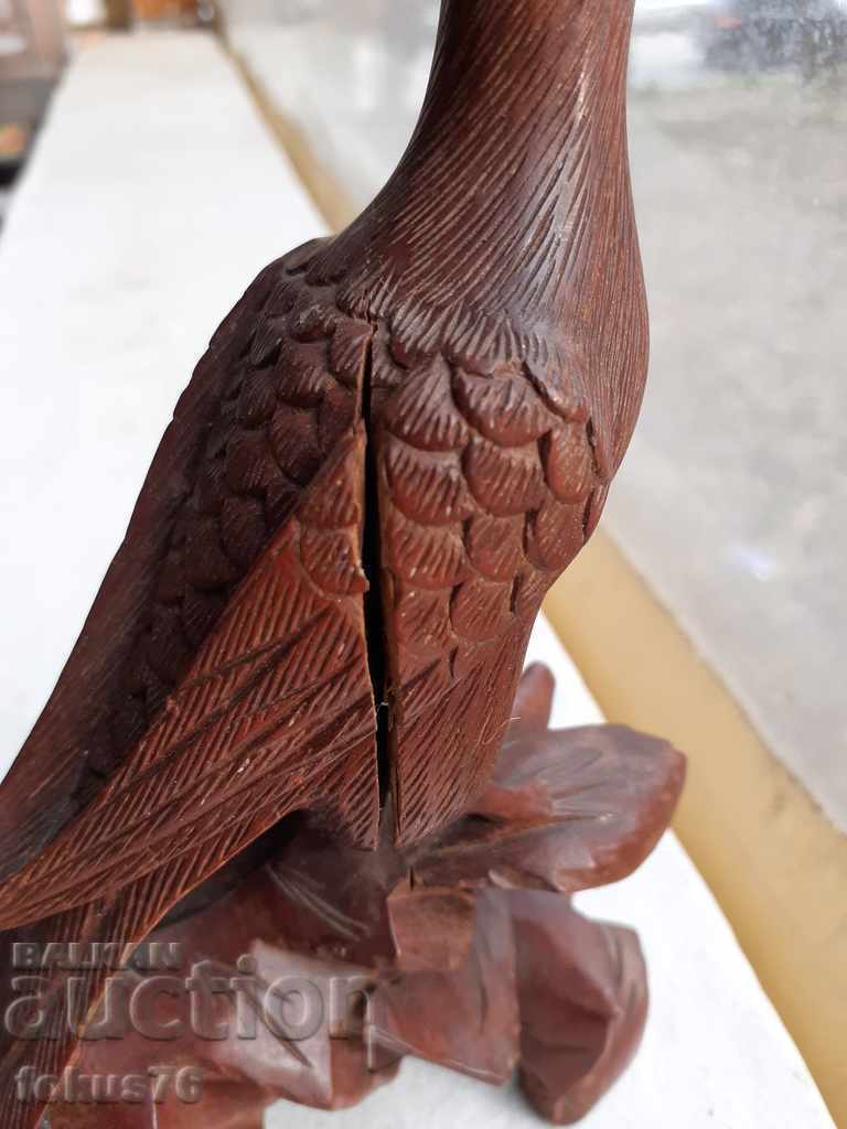 Old beautiful wooden statuette - chick - wood carving - 5 Old beautiful wooden statuette - chick - wood carving - 5