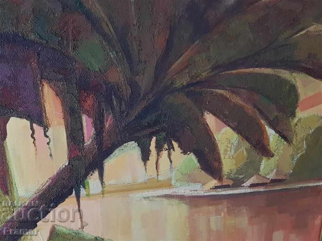 Delivery of Painting 1977 Mirage by H. NDINDA Beautiful equatorial landscape Delivery of Painting 1977 Mirage by H. NDINDA Beautiful equatorial landscape