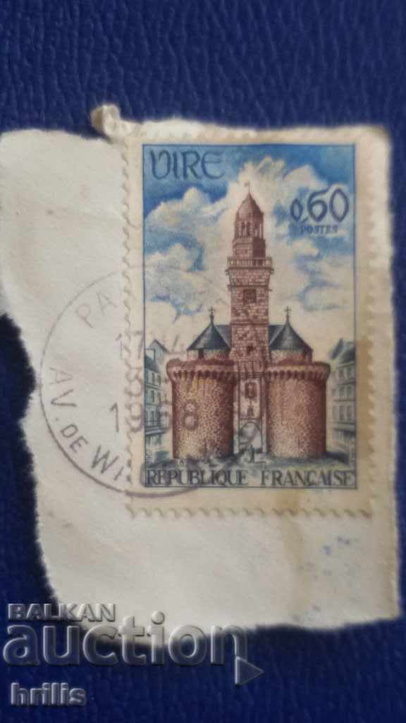 FRANCE 1968 - ENVELOPE CUT