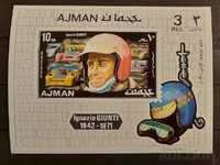 Ajman 1971 Personalities/Sports/Cars Block MNH