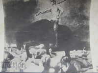 Carte poștală din anii 1930 - tabloul Război-Fr. Ştiucă