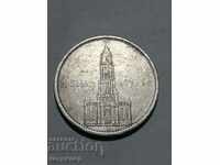 5 марки Германия 1934г А с годината сребърна.
