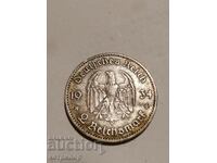 2 марки Германия 1934г А с годината сребърна.