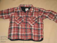 Quilted baby shirt with long sleeves H&M, size 4-6 months,