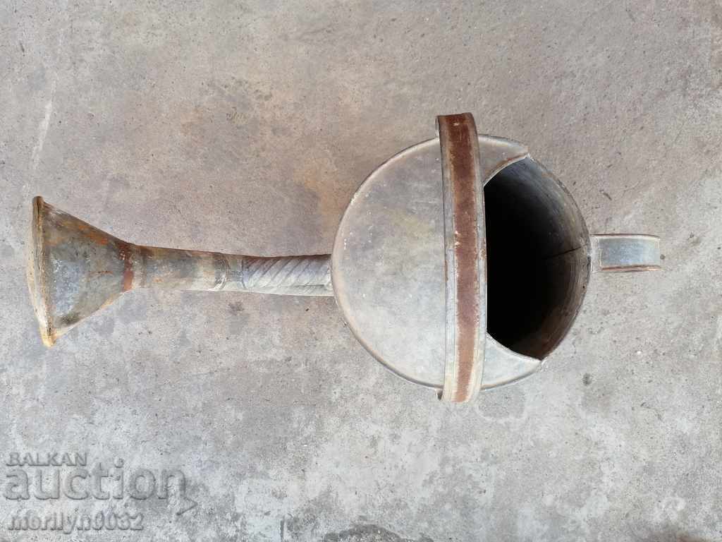 Old garden watering can in a tube, watering can - 5 Old garden watering can in a tube, watering can - 5