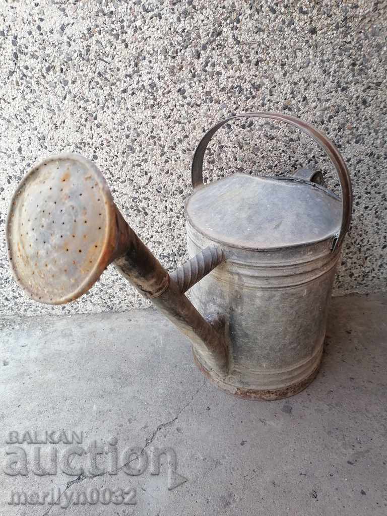 Old garden watering can in a tube, watering can - 7 Old garden watering can in a tube, watering can - 7