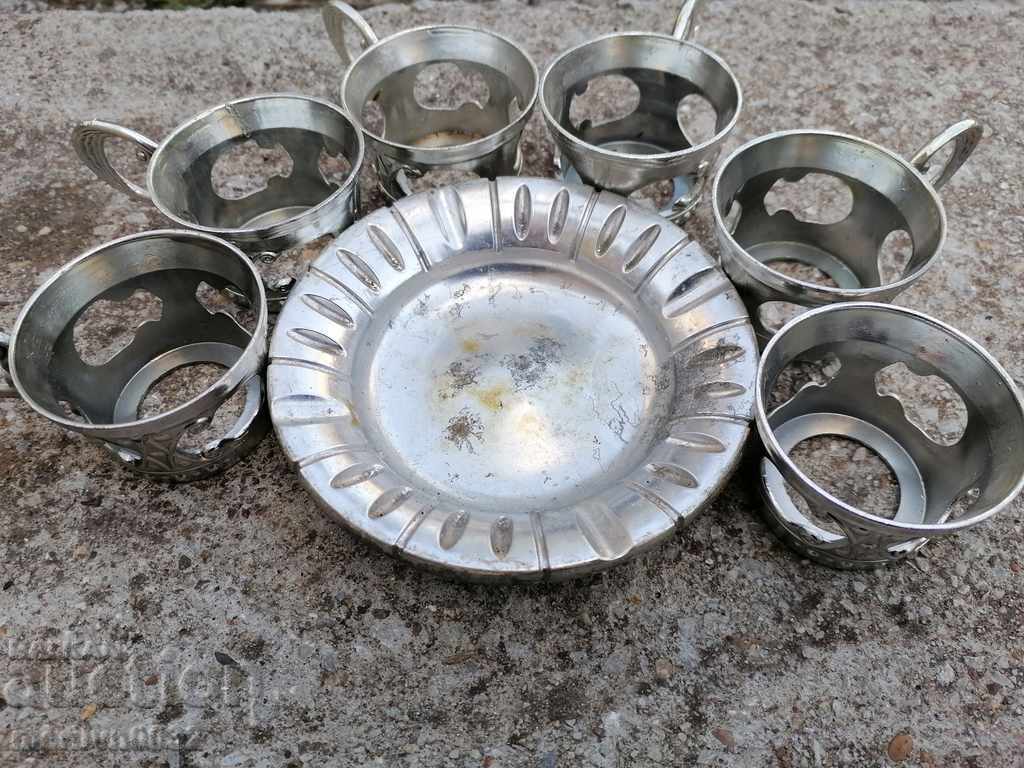 Set of coasters for cups, 6 pieces, cup coaster USSR with price 47.00 BGN | € 24.03