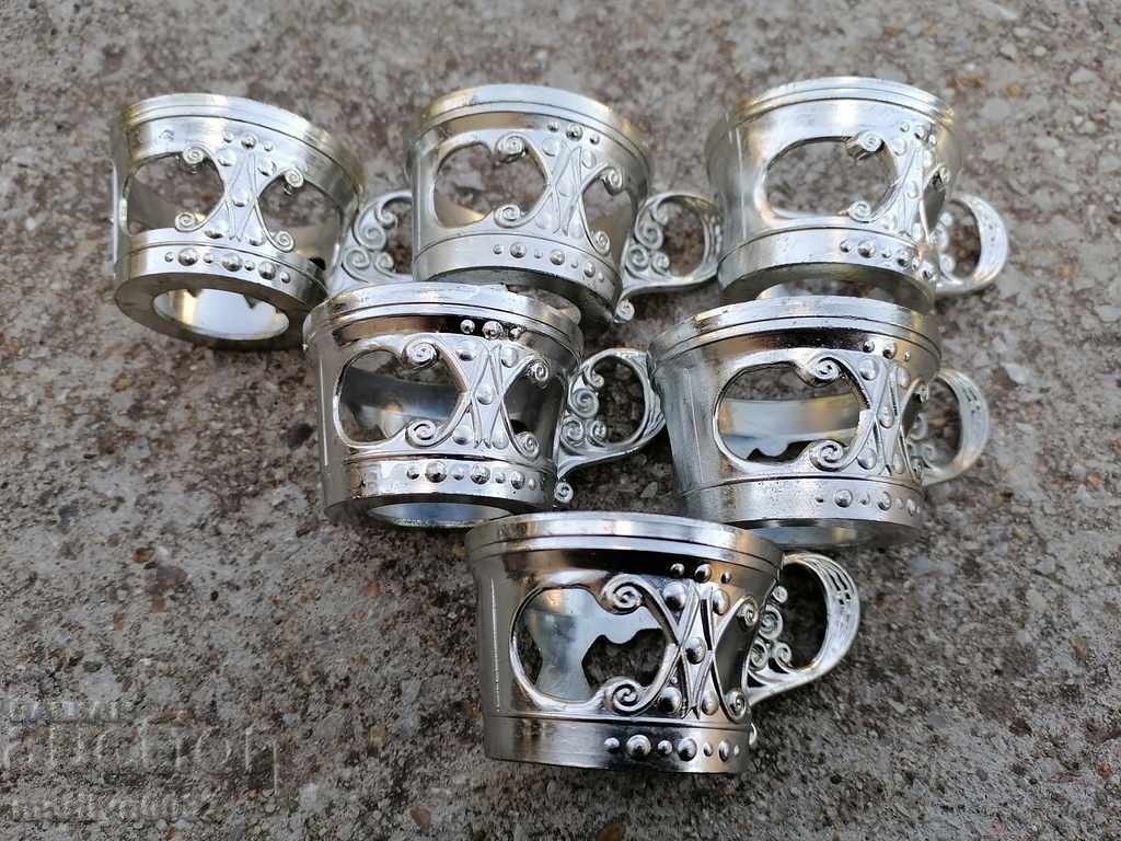 Set of coasters for cups, 6 pieces, cup coaster USSR - 6