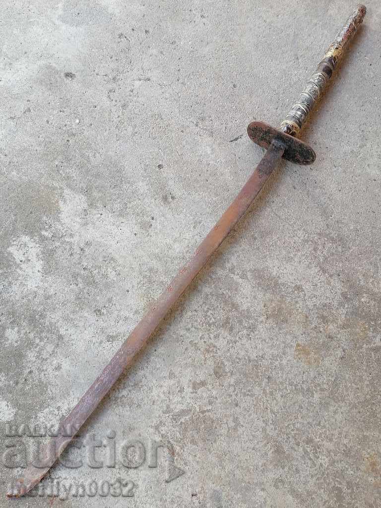 An old replica of a samurai sword