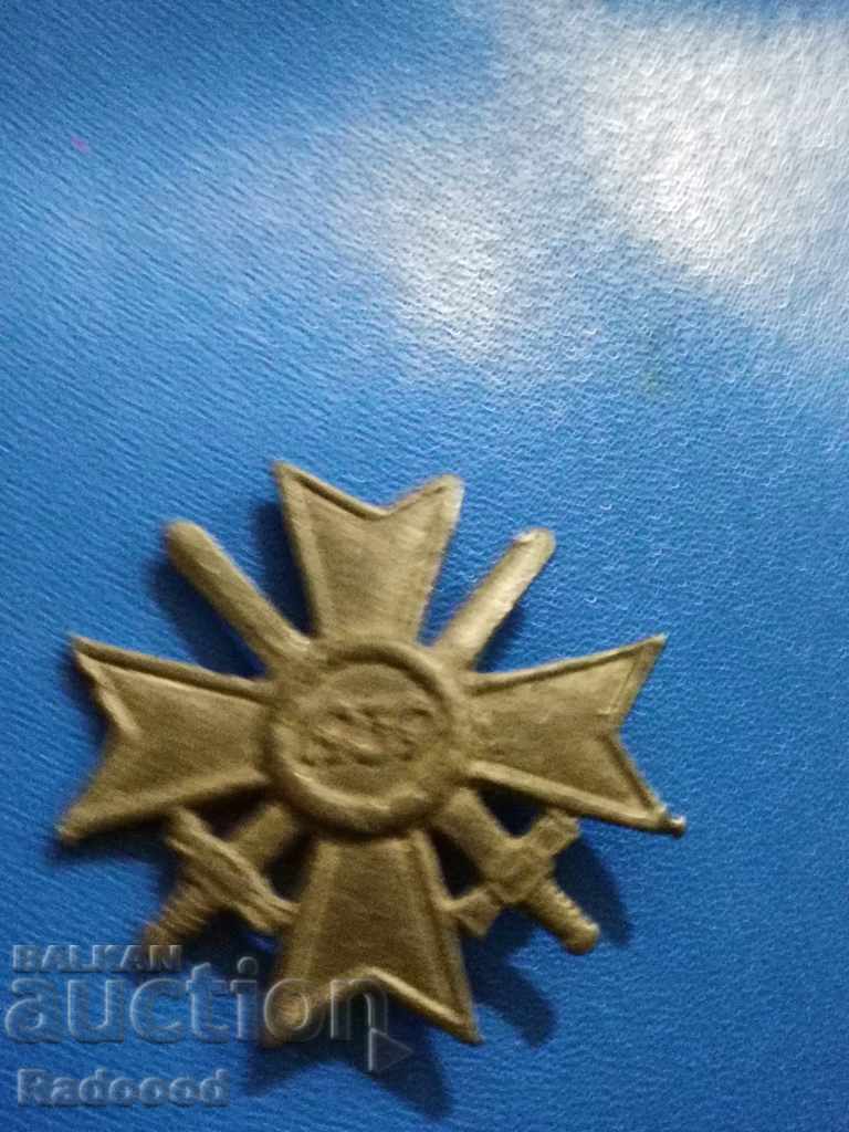 Military cross for merit with swords 1939. with price 55.00 BGN | € 28.12 Military cross for merit with swords 1939. with price 55.00 BGN | € 28.12