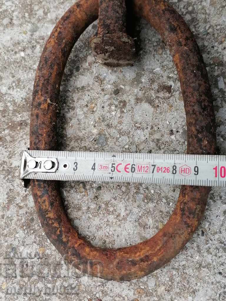 Wrought iron for tying a cart ring approx - 7 Wrought iron for tying a cart ring approx - 7