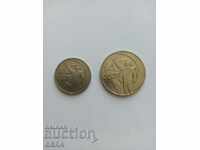 Монети  50 копейки и една рубла  Русия