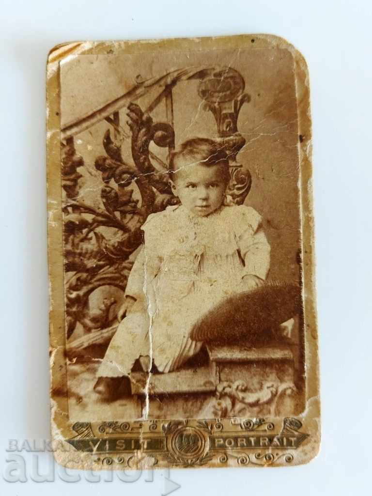 19 CENTURY OLD CHILDREN'S PHOTO PHOTO CARDBOARD CHILD PORTRAIT
