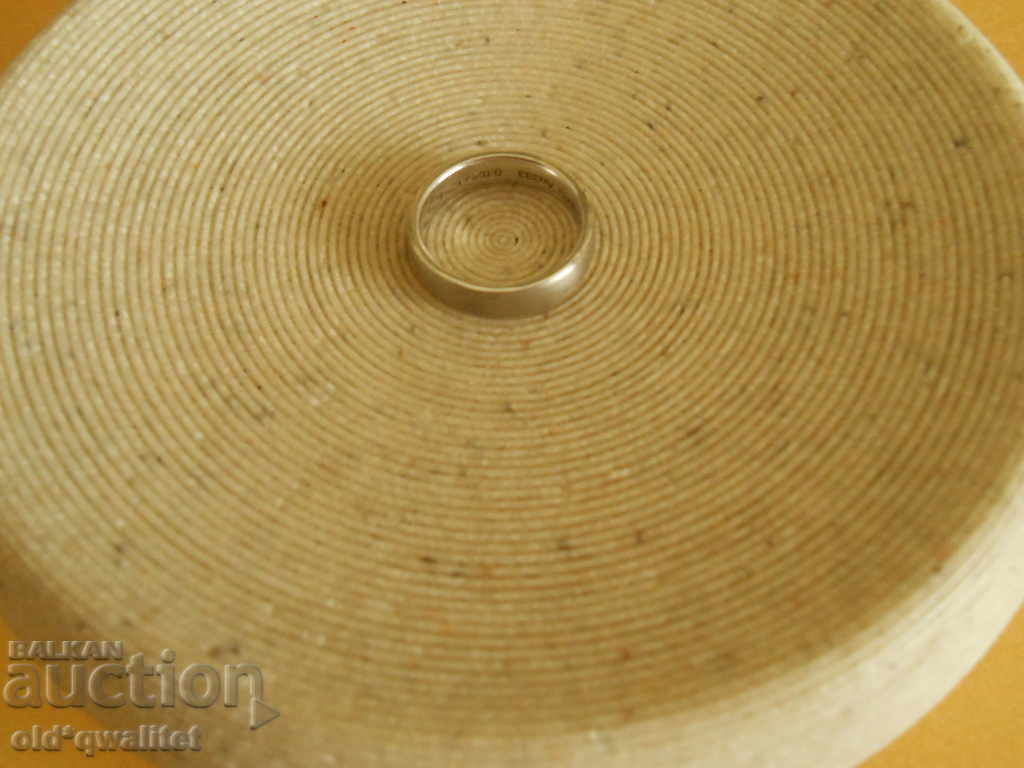 Δημοπρασία Ασημένιο δαχτυλίδι Δαχτυλίδι διαμαντένιο ασήμι 925, χρυσό 333 γραμματόσημα