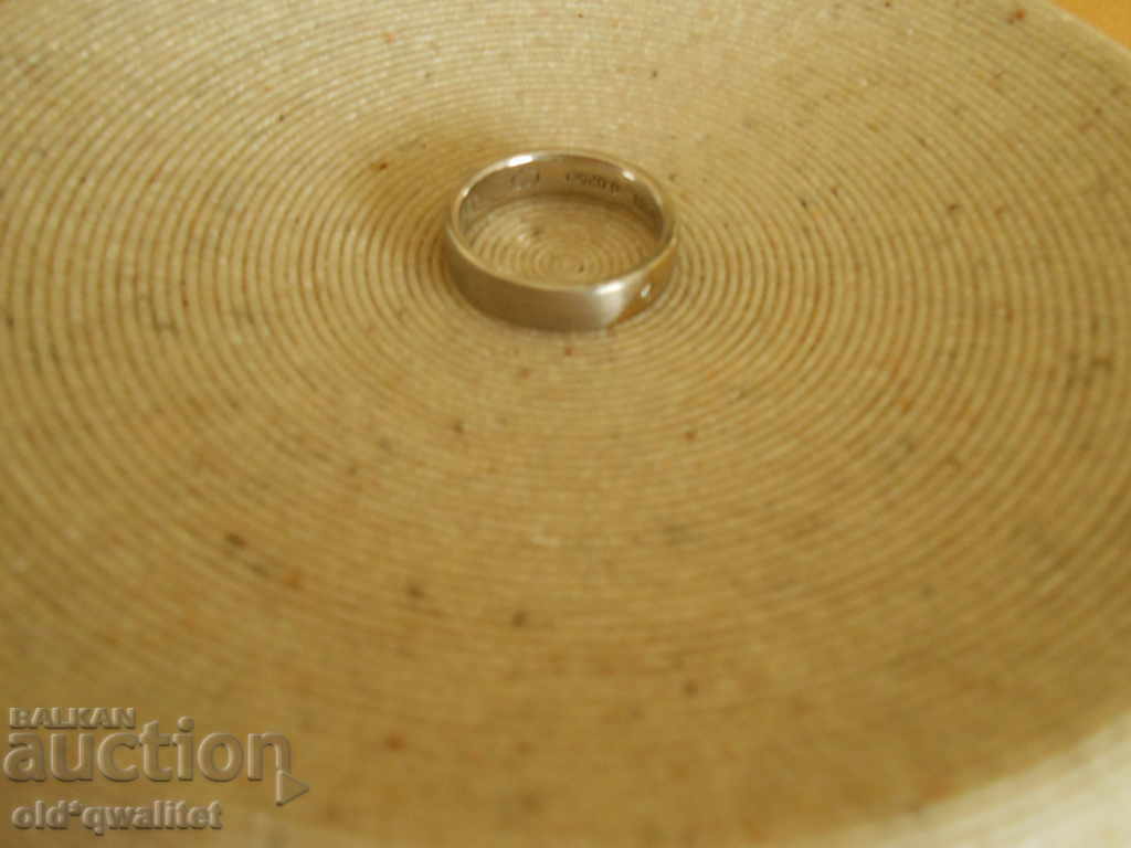 Ασημένιο δαχτυλίδι Δαχτυλίδι διαμαντένιο ασήμι 925, χρυσό 333 γραμματόσημα - 5