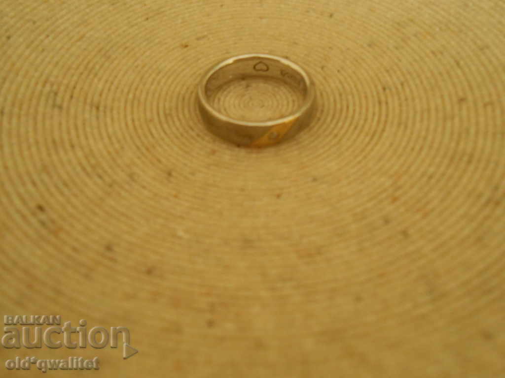 Ασημένιο δαχτυλίδι Δαχτυλίδι διαμαντένιο ασήμι 925, χρυσό 333 γραμματόσημα - 7