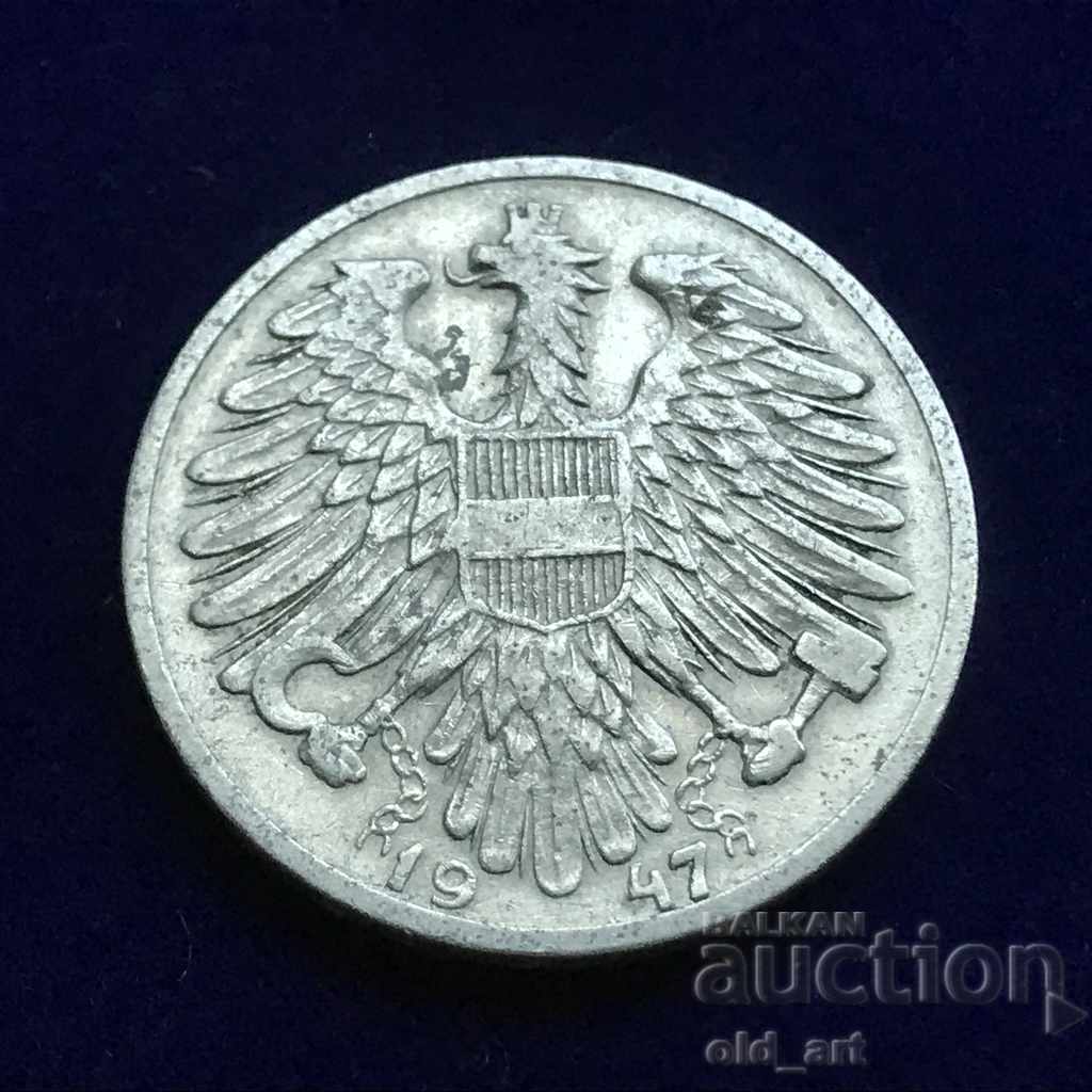 Monedă - Austria, 1 șiling 1947 cu preț € 0.50 | 0.98 BGN
