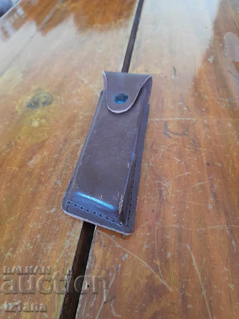 Old leather pot with price 25.00 BGN | € 12.78