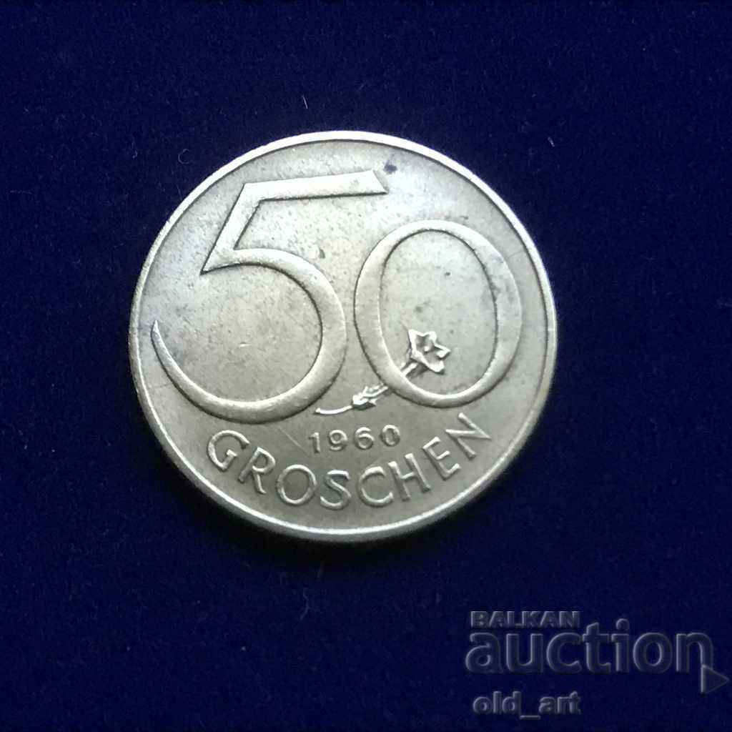 Coin - Austria, 50 Groschen 1960