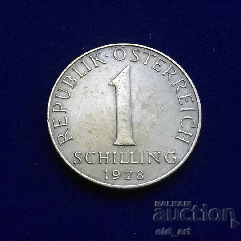 Monedă - Austria, 1 șiling 1978