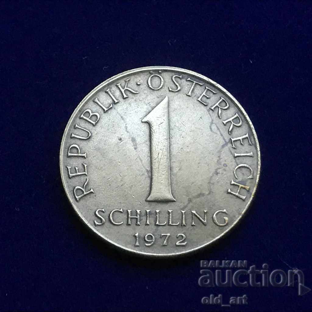 Νόμισμα - Αυστρία, 1 σελίνι 1972