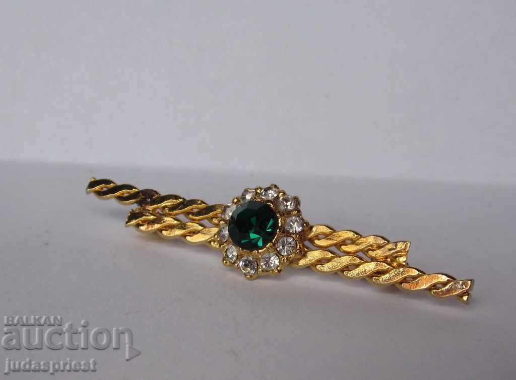 antique gilded brooch jewelry perfect unused with price 10.00 BGN | € 5.11