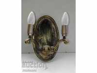 Old bronze wall lamp