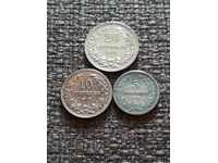 Lot of 5, 10, and 20 stotinki 1912