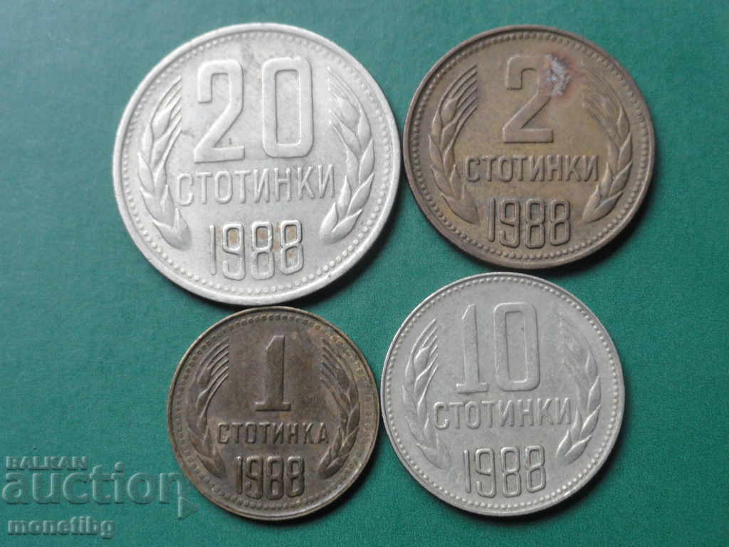 Bulgaria 1988 - Exchange coins (4 pieces) - 5 Bulgaria 1988 - Exchange coins (4 pieces) - 5