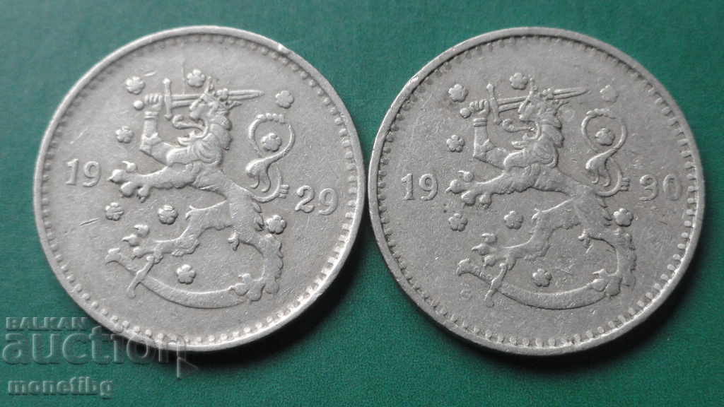 Auction  Finland 1929-1930 - 1 brand (2 pieces)