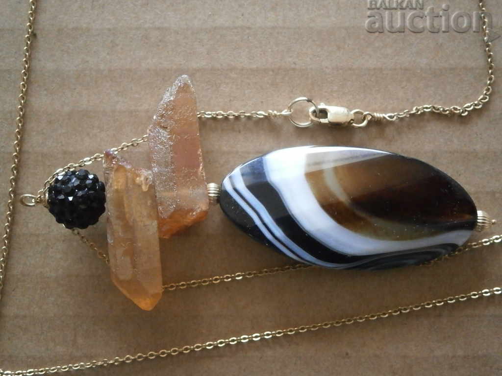 ρετρό vintage αλυσίδα με φυσικές πέτρες - 6 ρετρό vintage αλυσίδα με φυσικές πέτρες - 6