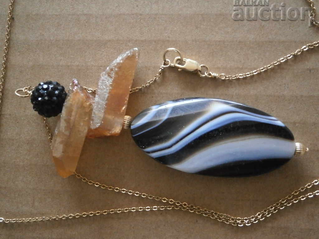 ρετρό vintage αλυσίδα με φυσικές πέτρες - 7 ρετρό vintage αλυσίδα με φυσικές πέτρες - 7